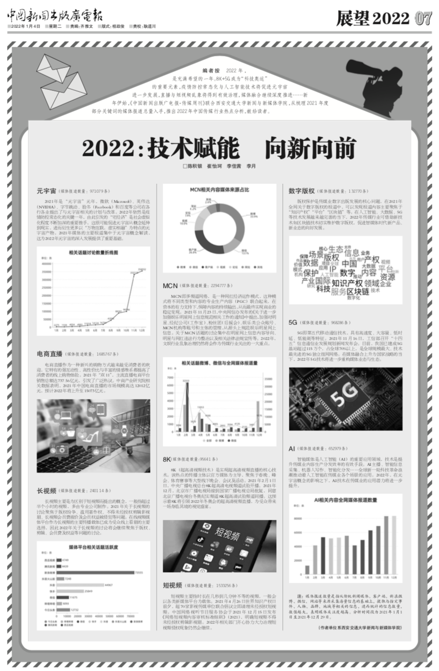 中国新闻出版广电报陈积银团队谈2022中国传媒行业热点分析技术赋能向