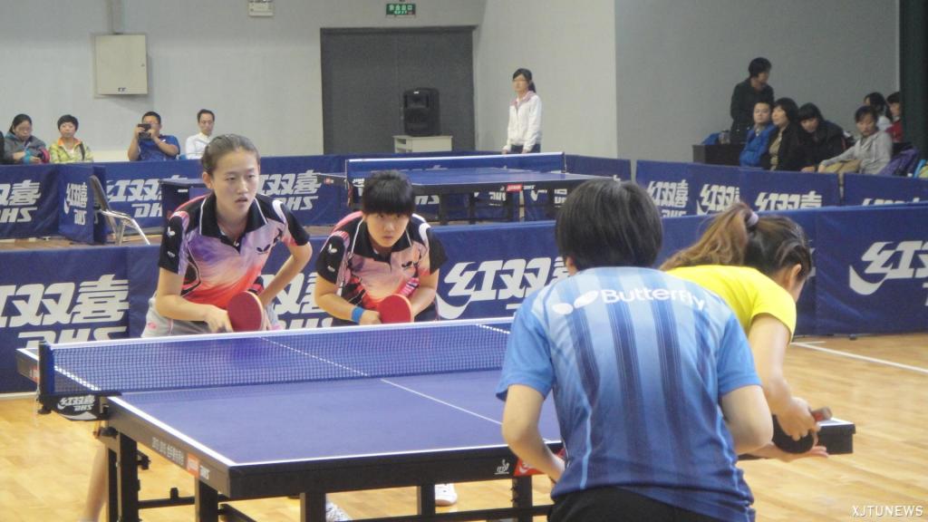 陕西省大学生乒乓球赛西安交大夺8冠