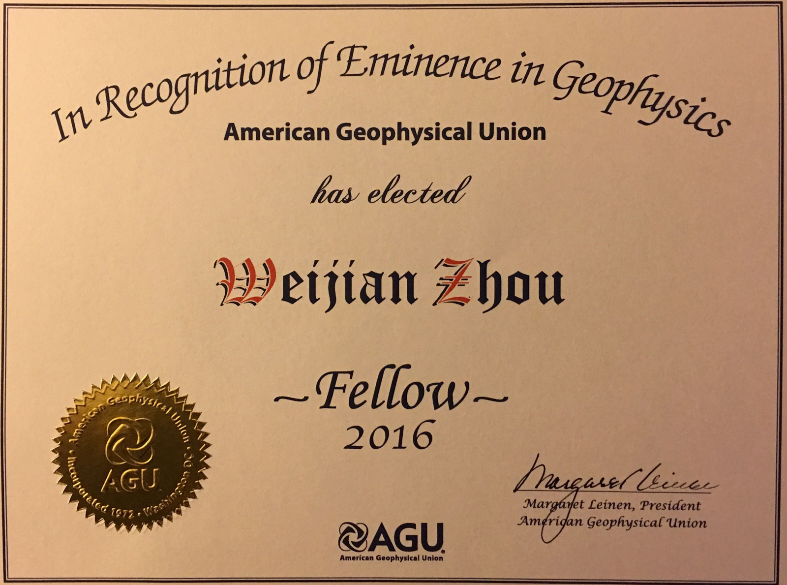AGU Fellow